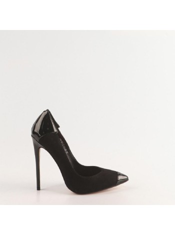 Черные туфли из искусственного велюра Calipso A-1-9565