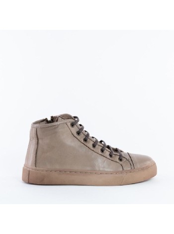 Серые кожаные ботинки Calipso A-1-9090