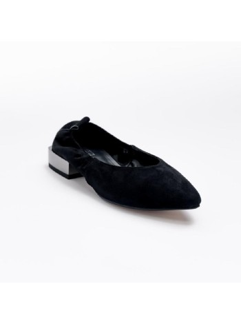 Черные туфли из искусственного велюра Calipso A-1-9567