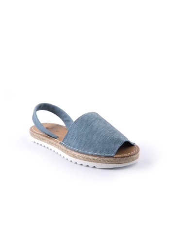 Голубые кожаные сандалии Calipso A-1-9520
