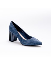 Синие туфли из натурального велюра Calipso