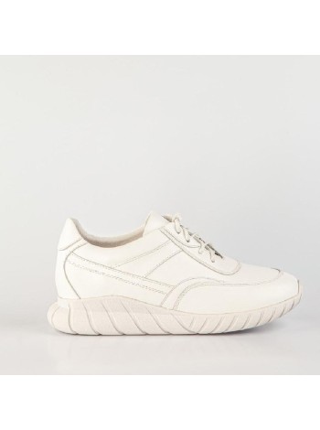 Белые кожаные кроссовки Calipso A-1-8920