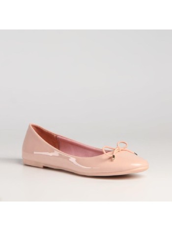 Розовые балетки из эко-кожи Calipso A-1-8857