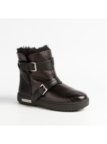 Черные кожаные ботинки Calipso A-1-8908