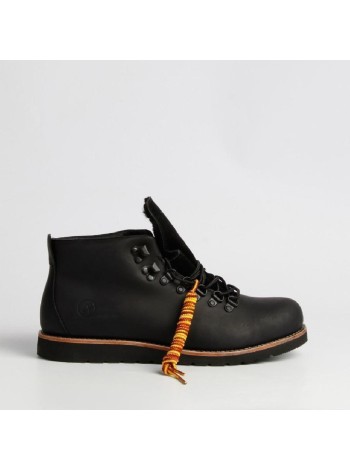 Черные кожаные ботинки Affex A-1-9072