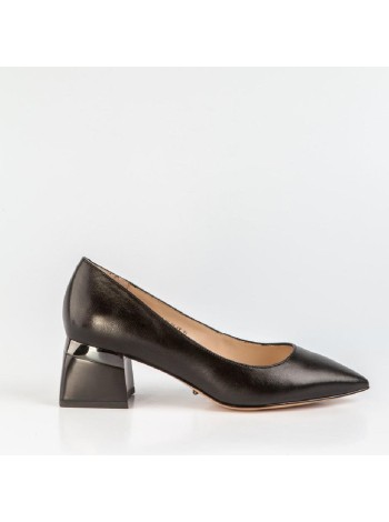 Черные кожаные туфли Calipso A-1-8878