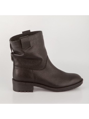 Черные кожаные ботинки Calipso A-1-8748