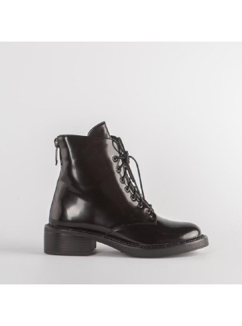 Черные ботинки из эко-кожи Calipso A-1-9257
