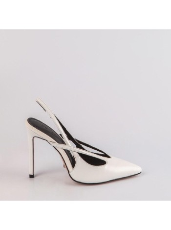 Белые кожаные туфли Calipso A-1-8785