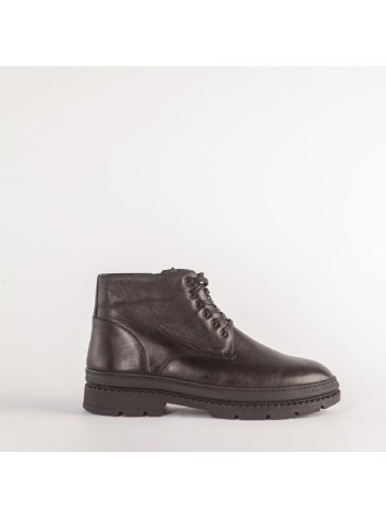 Черные кожаные ботинки Calipso A-1-8689