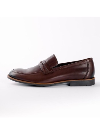 Коричневые кожаные туфли Calipso A-1-8641