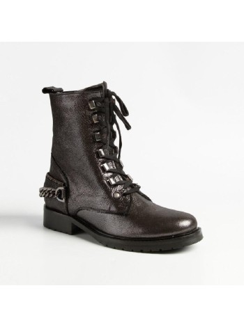 Черные кожаные ботинки Calipso A-1-9089