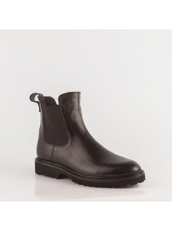 Черные кожаные ботинки Calipso A-1-9181