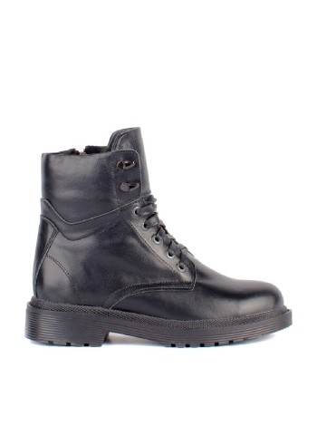 Черные кожаные ботинки Calipso A-1-9149