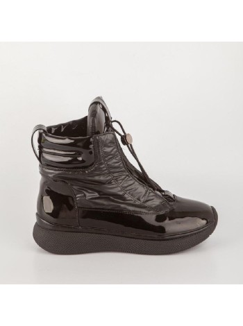 Черные лаковые ботинки Calipso A-1-8724