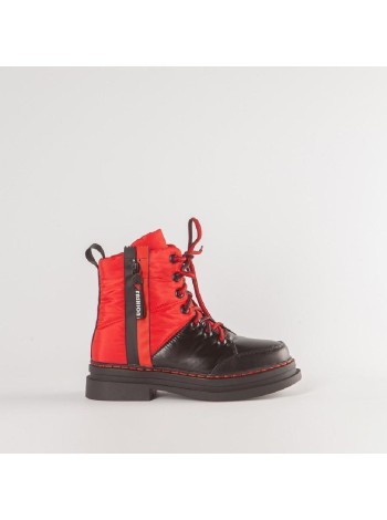 Красные текстильные ботинки Calipso A-1-8961