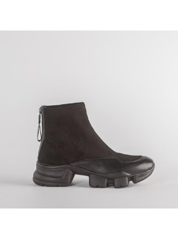 Черные кроссовки из искусственного велюра Calipso A-1-9004
