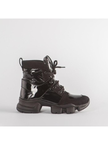Черные кроссовки из искусственного велюра Calipso A-1-9048