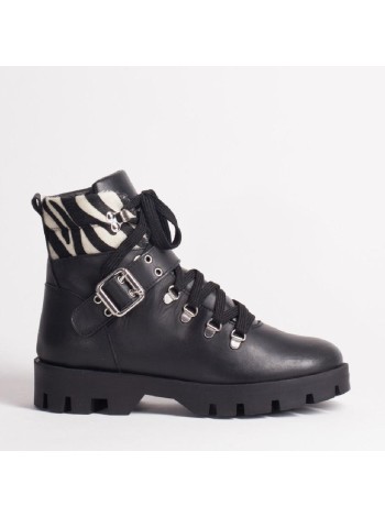 Черные кожаные ботинки Calipso A-1-9032