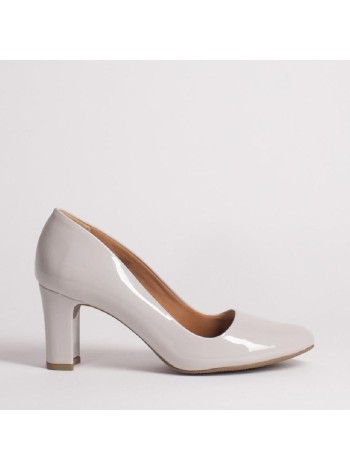 Серые лаковые туфли Velvet A-1-9195